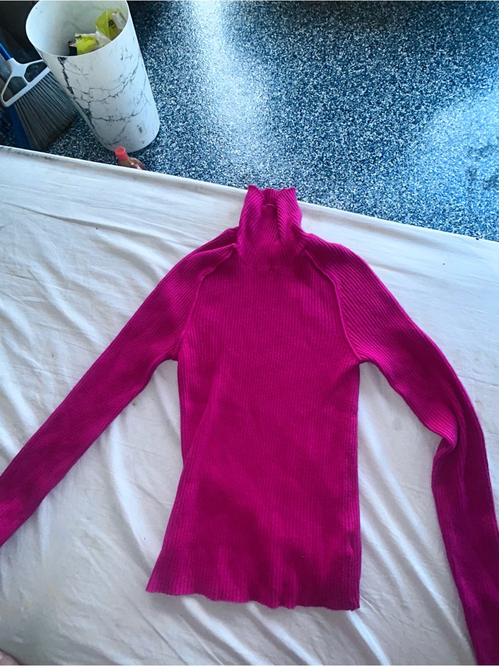 Universal Thread Ribbed Turtleneck Sweater - Fuchsia - Picture 2 of 5